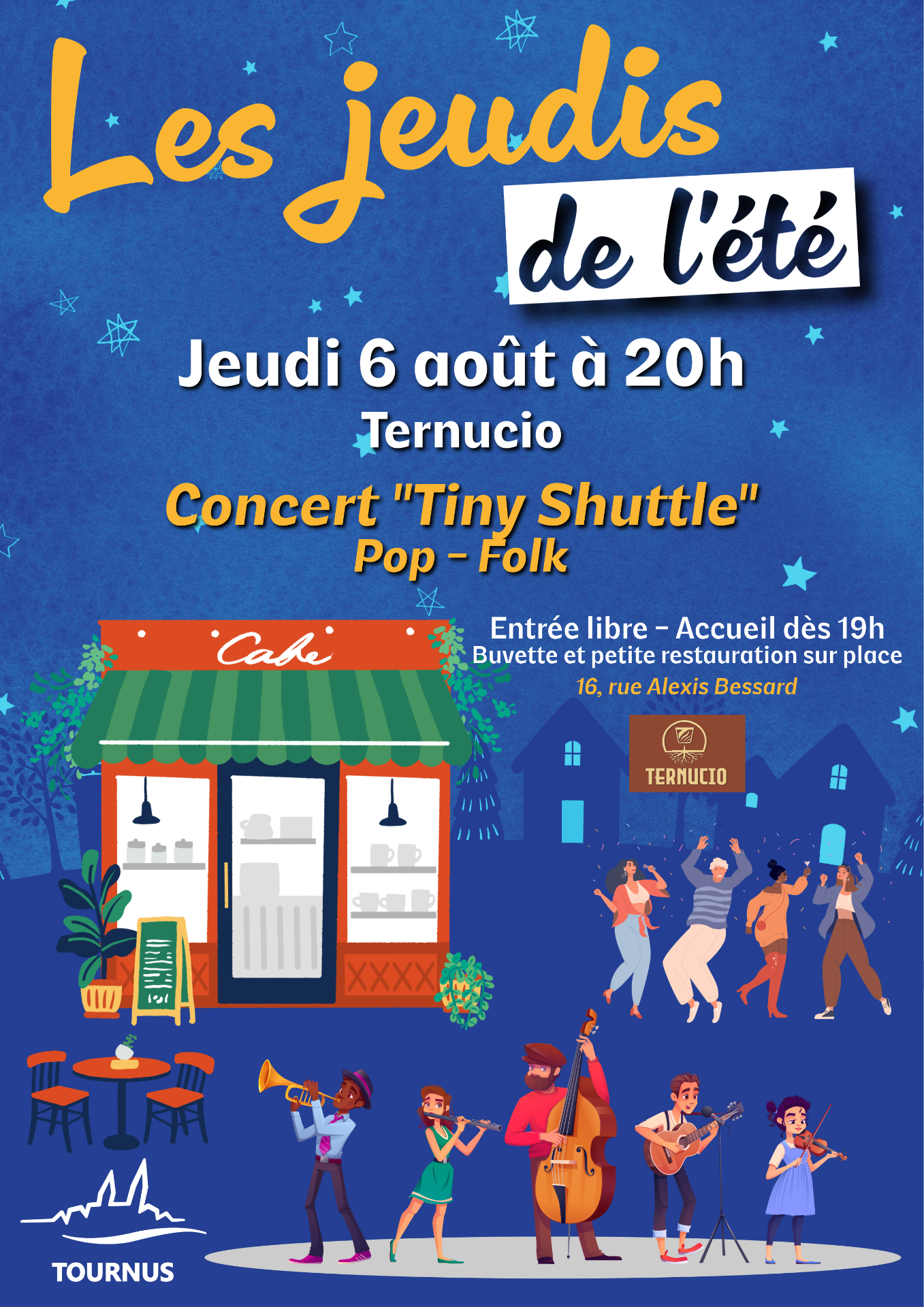 Les jeudis de l’été : Concert "Tiny Shuttle"