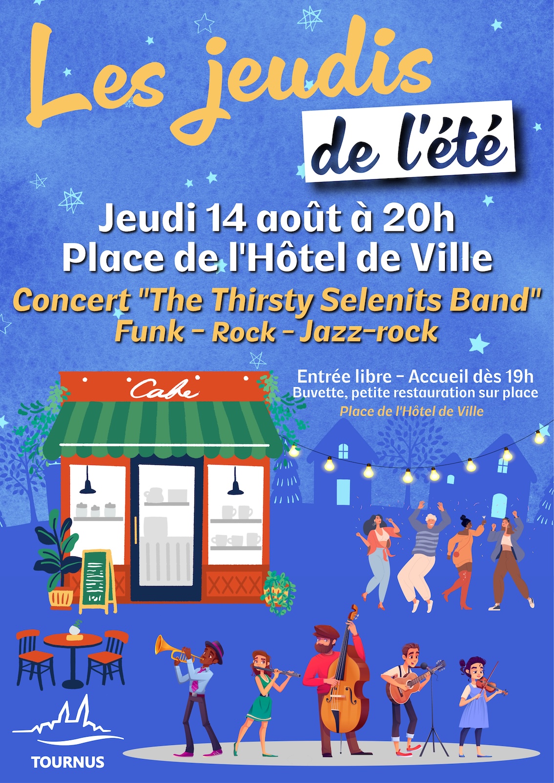 Les jeudis de l'été : concert de "The Thirsty Selenits Band"