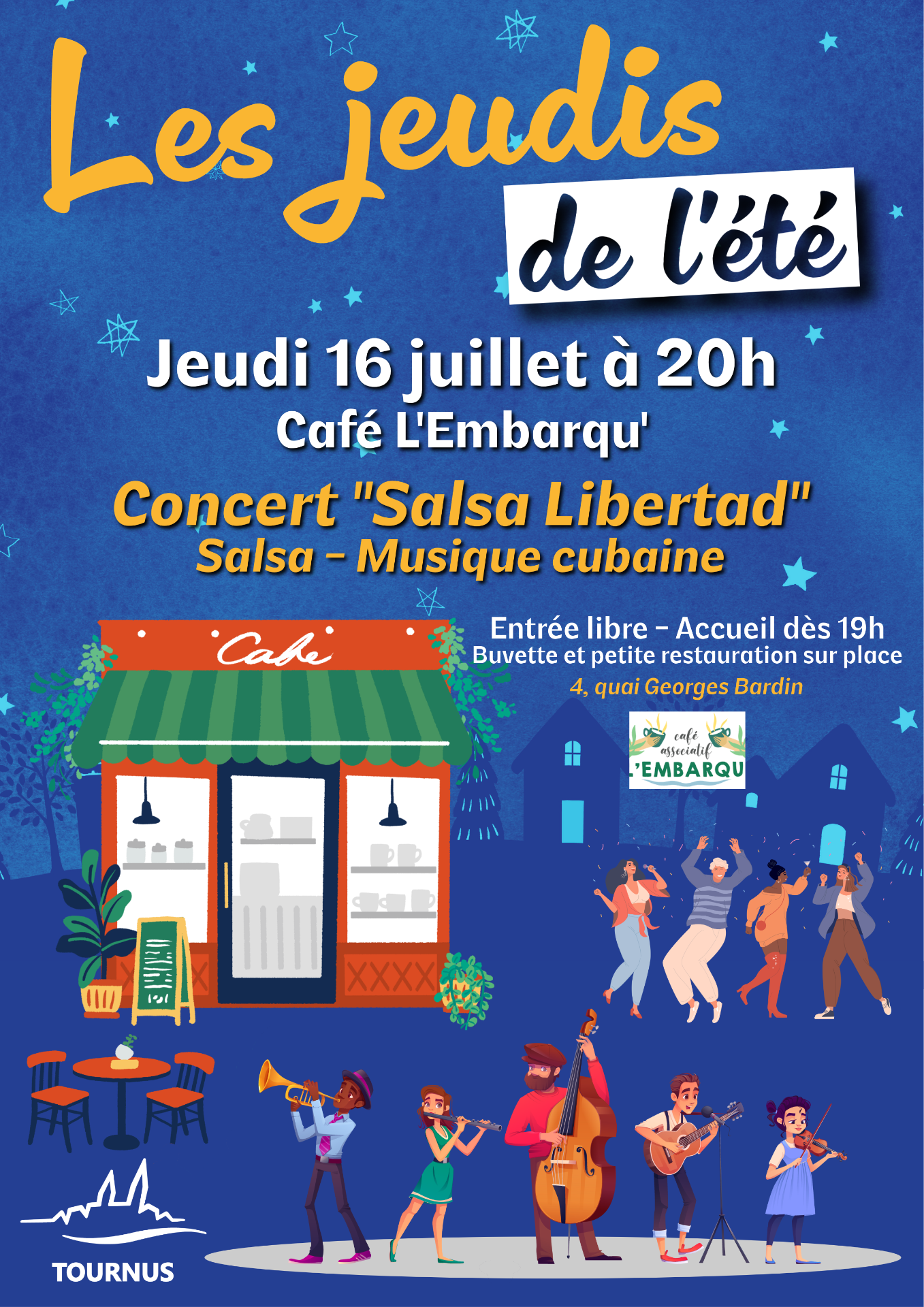 Les jeudis de l’été : Concert "Salsa Libertad" 