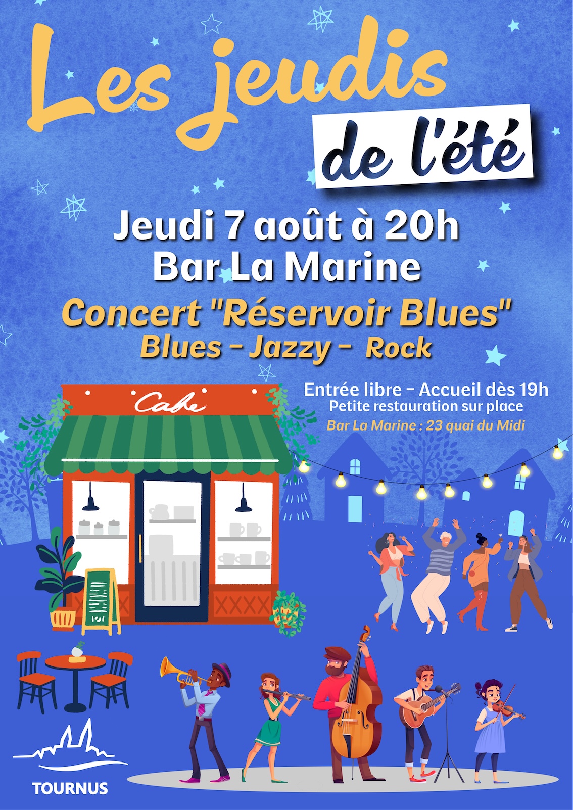 Les jeudis de l'été : concert de "Réservoir Blues"