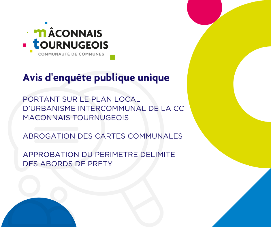 Avis d’enquête publique unique portant sur le Plan Local d’Urbanisme Intercommunal