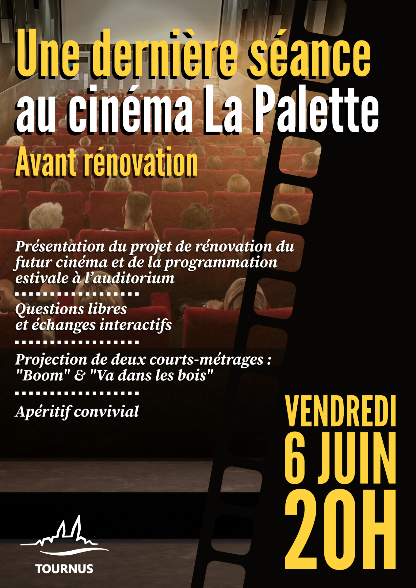 Une dernière séance au Cinéma La Palette avant la rénovation 