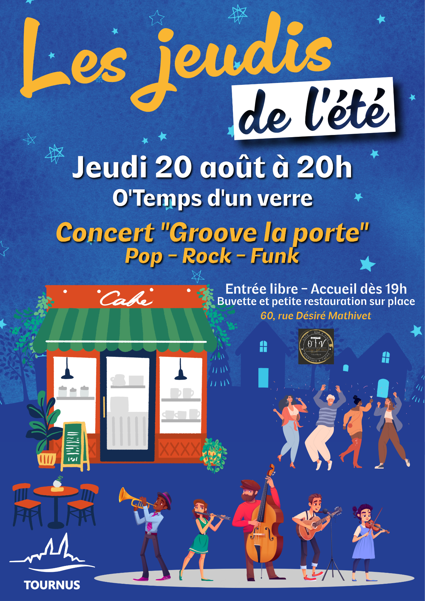 Les jeudis de l’été : Concert "Groove la porte"