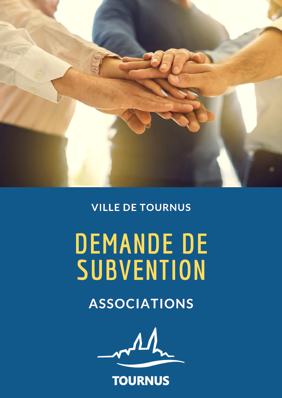 couverture dossier demande subvention associations