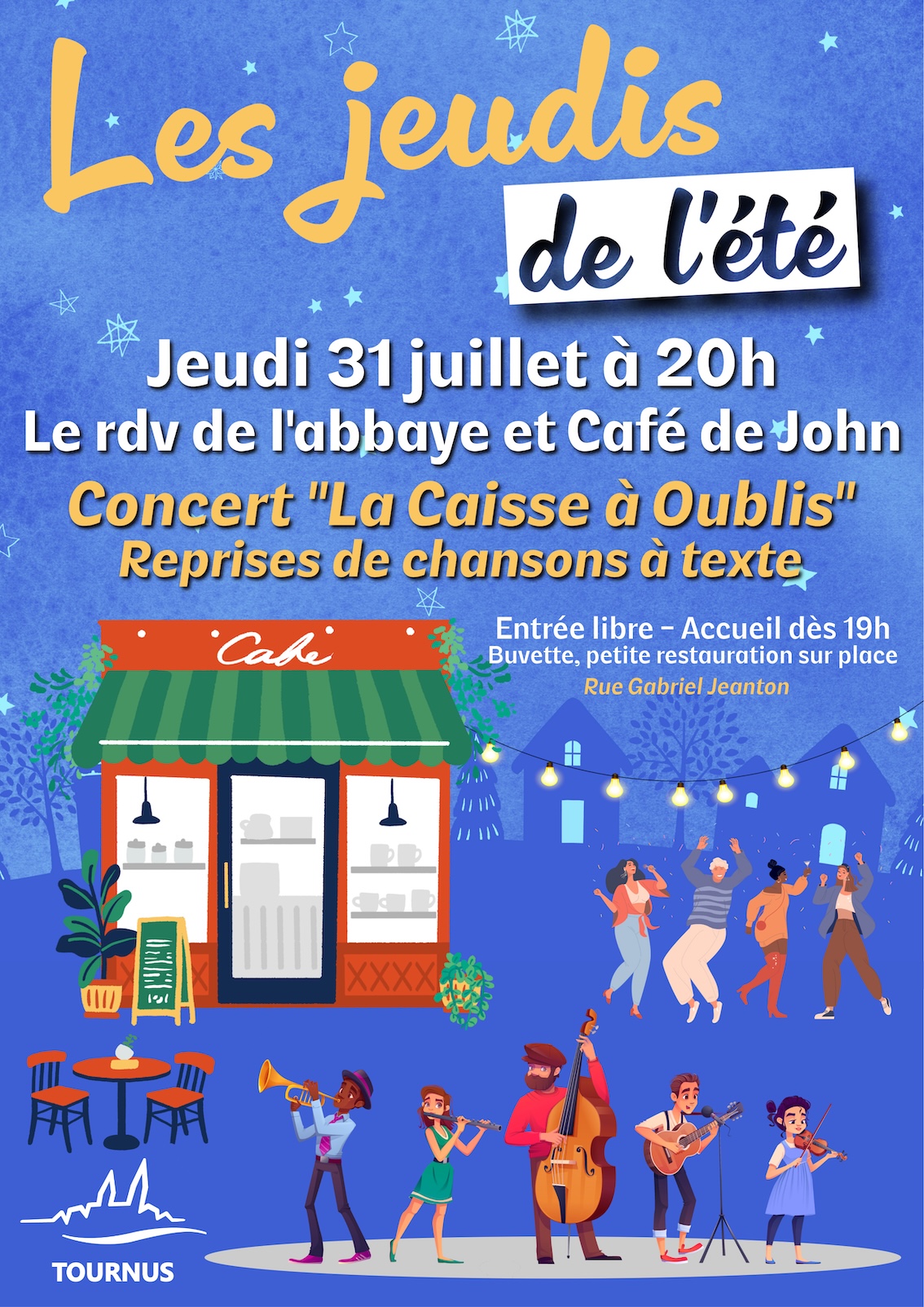 Les jeudis de l'été : concert de "La Caisse à Oublis"