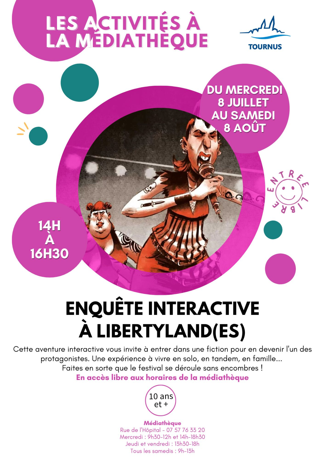 Activités à la médiathèque : Enquête interactive à Libertyland(es)