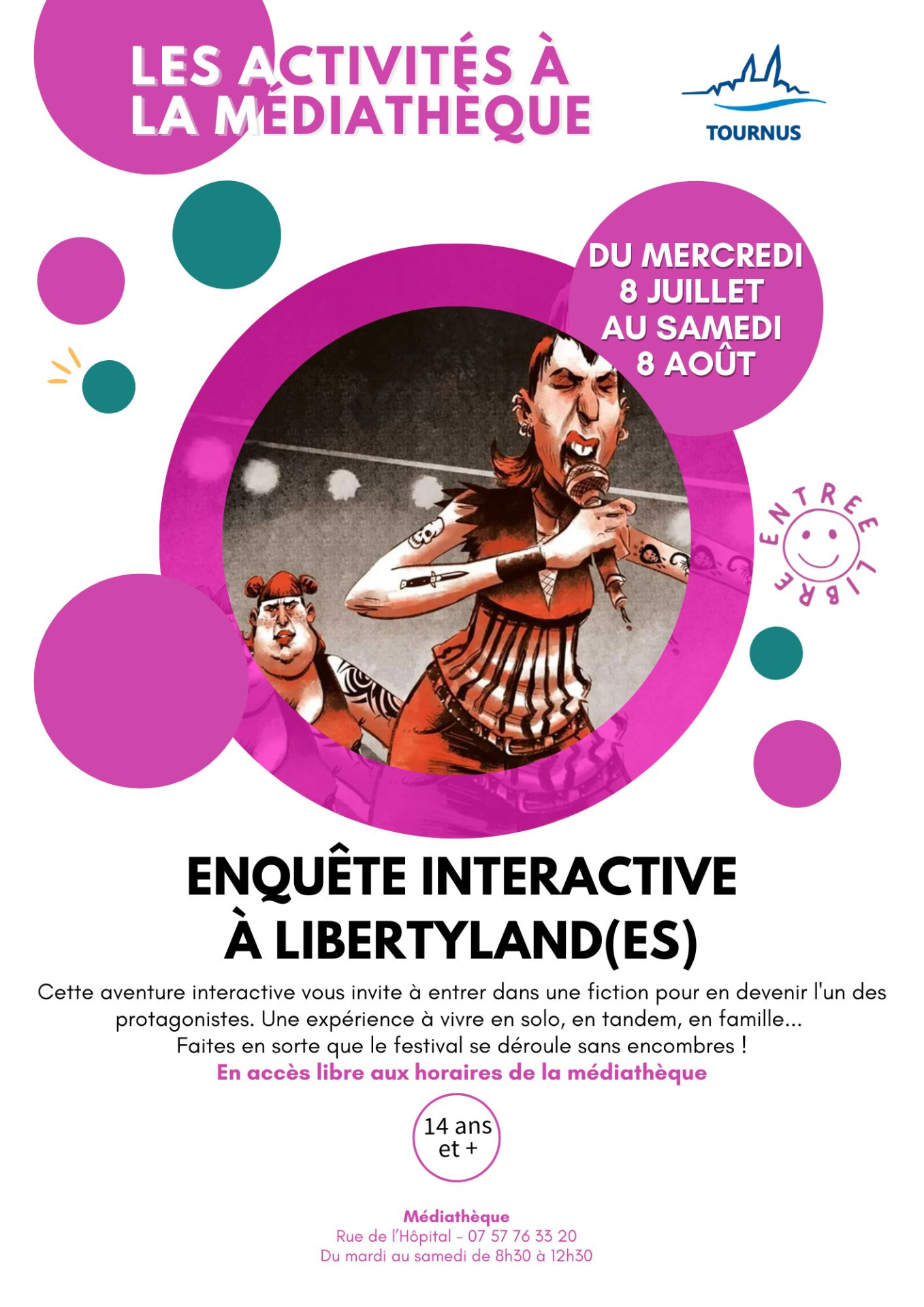Activités à la médiathèque : Enquête interactive à Libertyland(es)