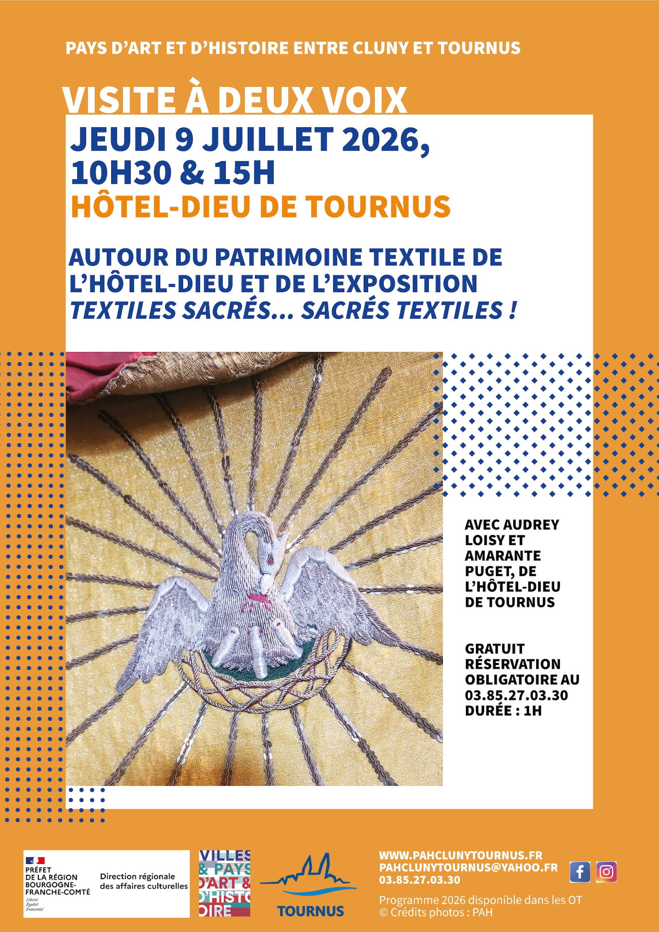 Visites à deux voix "Textiles sacrés, sacrés textiles"